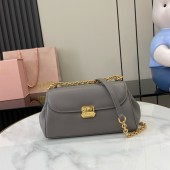 Miu Miu Leather shoulder bag-Grey