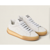 Miu Miu Bleached Leather Sneaker, Size 35-41