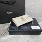 YSL clutch monogram in pelle  