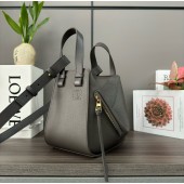 Loewe Compact Hammock bag in soft grained calfskin-Deep grey