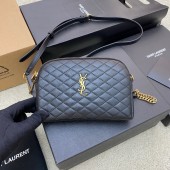 Saint Laurent Gaby Zippered Pouch in Lambskin-Black