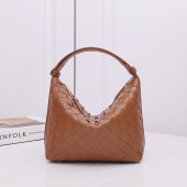 Bottega Veneta Wallace Shoulder Bag-Cognac
