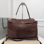 Balenciaga Rodeo Medium Handbag in Suede and Calfskin 
