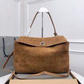Balenciaga Rodeo Medium Handbag in Suede and Calfskin 