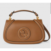 Gucci blondie Small Top Handle Bag-Brown leather