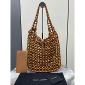 YSL LE 5 À 7 LARGE IN WOOD BEADS