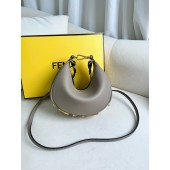Fendigraphy Mini leather bag-Grey