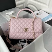 Chanel Medium Coco Handle Bag-Pink