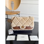 Borsa invernale Chanel Borsa a flap in lana-Brown/beige