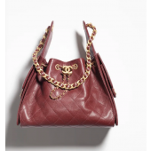 Chanel 25 Small handbag -Burgundy Caviar leather