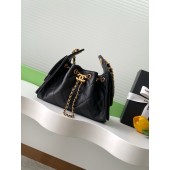 Chanel 25 Mini Bag in Grained Calfskin-Black