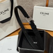 Cintura celine Triomphe Buckle 25mm in Suede Calfskin