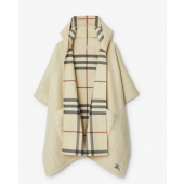 Burberry Reversible Check and Cashmere Hooded Cape 