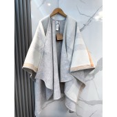 Burberry Check Wool Cape 