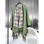 Burberry Reversible Check Wool Cape 