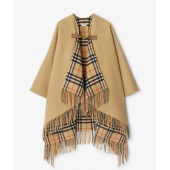 Burberry Reversible Check Wool Cape 