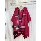 Burberry Reversible Check and Cashmere Hooded Cape 
