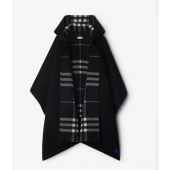 Burberry Reversible Check and Cashmere Hooded Cape 