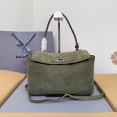 Balenciaga Rodeo Small Handbag in Suede and Calfskin 