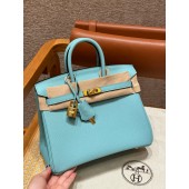 Hermes Birkin 25/ 30  in Epsom Leather- blue atoll