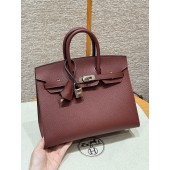 Hermes Birkin 25 / 30 in Epsom Leather-Rouge