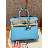 Hermes Birkin 25 / 30 in Epsom Leather-Celeste