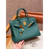 Hermes Birkin 35 Borsa in pelle togo-Malachite