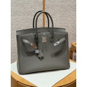 Hermes Birkin 35 Borsa in pelle togo-Etain