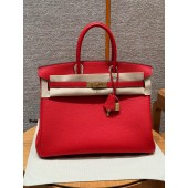 Hermes Birkin35 in Togo Leather -Rouge Casaque