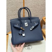 Hermes Birkin 25 / Birkin 30 in Togo Leather-Blue navy