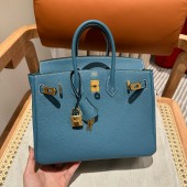 Hermes Birkin 25 / Birkin 30 in Togo Leather-Blue Jean