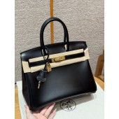 Hermes Birkin 25 / Birkin 30 in Box Leather-Black