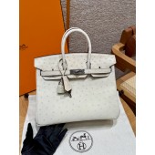 Pre-ordered Birkin 25 / 30 in Ostrich Leather- Cream white