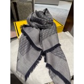 Fendi Silk and Wool FF Shawl