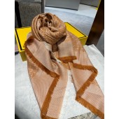 Fendi Silk and Wool FF Shawl
