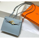 Hermes Kelly Danse Shoulder Bag-Blue lin
