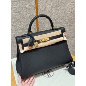Hermes Kelly 35cm in Togo leather-Black