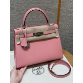 Hermes Kelly 25 / 28  in Epsom Leather-Rose confetti