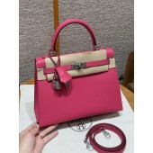 Hermes Kelly 25 / 28  in Epsom Leather-Rose Extreme
