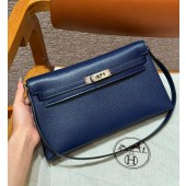 Hermes Kelly Elan Shoulder Bag-Navy blue 