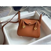 1:1 Borsa Hermes Lindy mini in pelle togo