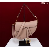 Christian Dior Saddle Bag with Strap-Blush