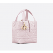 Small Dior Toujours Vertical Tote Bag-Pale pink