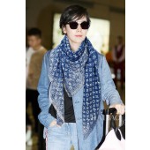 LV Denim Gradient Shawl