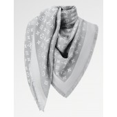 LV Denim Monogram Shawl 