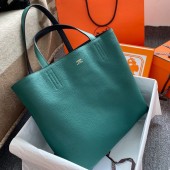 Hermes Neo Double Sens 35 bicolor bag-Black/green