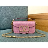 Valentino Locò small shoulder bag with rhinestone 