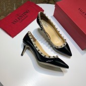 Valentino  leateher shoes , heel 7cm