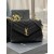 YSL Yves Saint Laurent Medium Chain Bag in Suede-Black