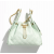 Chanel 25 Small handbag -Light green Caviar leather 